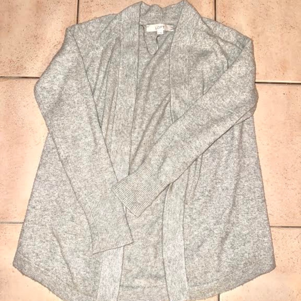 XS Loft Gray Cardigan
